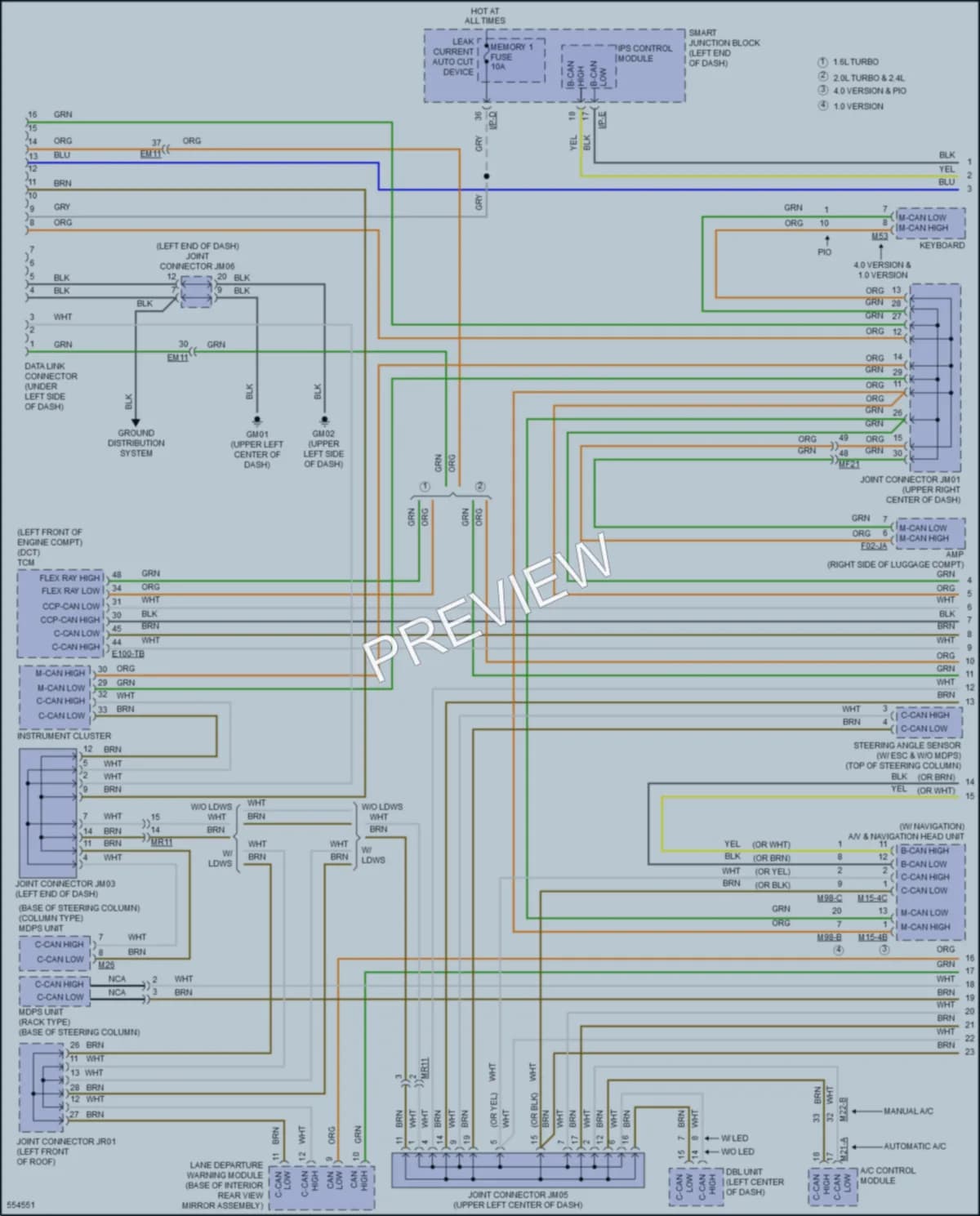 2017 Kia Optima Computer Data Lines wiring diagram preview