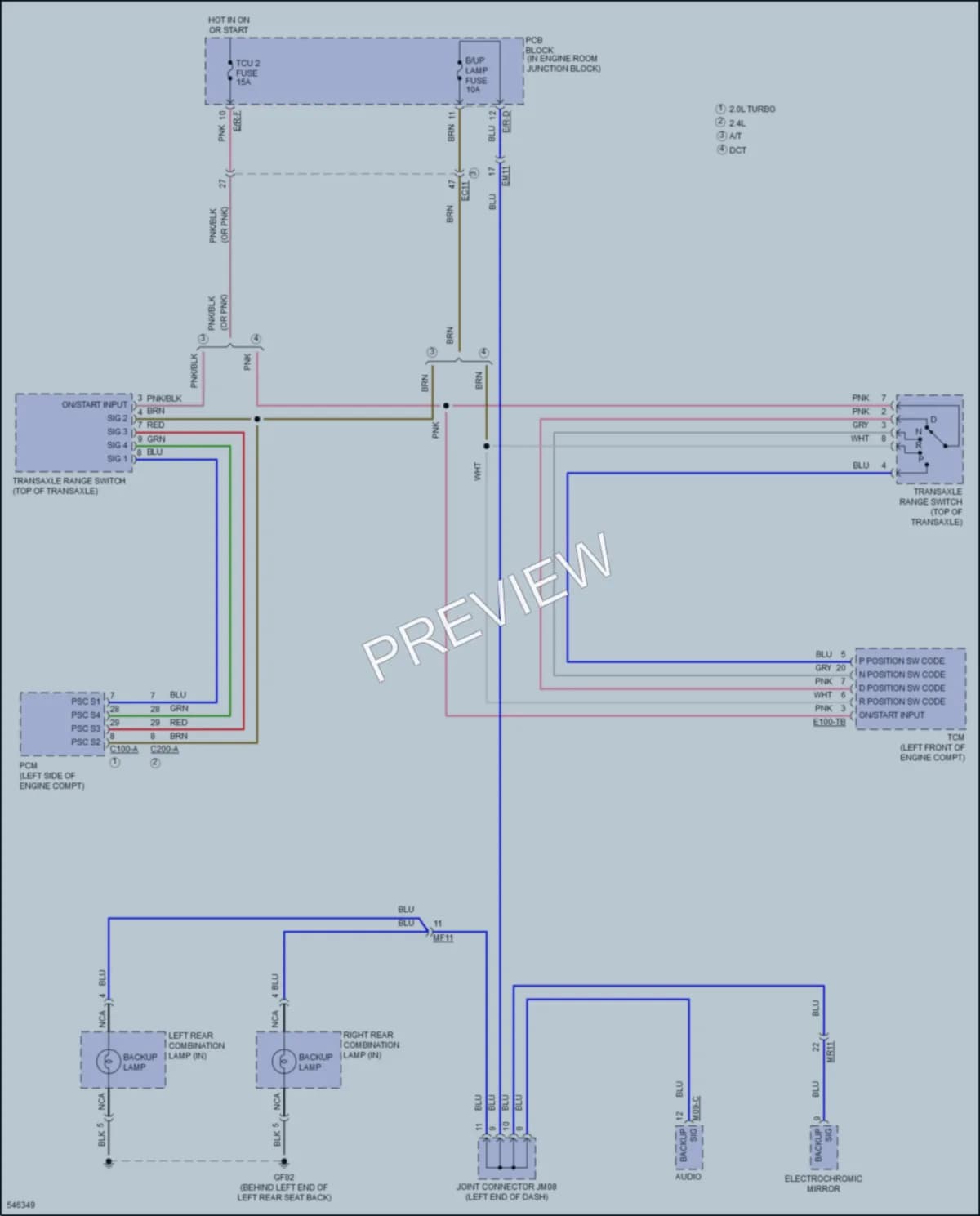 2017 Kia OptimaHybrid Exterior Lights wiring diagram preview