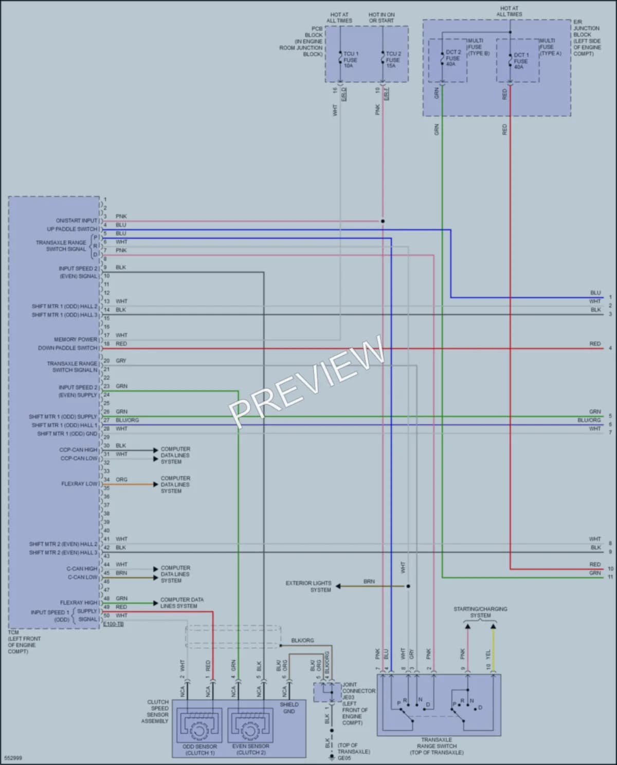 2017 Kia OptimaPlugIn Transmission wiring diagram preview