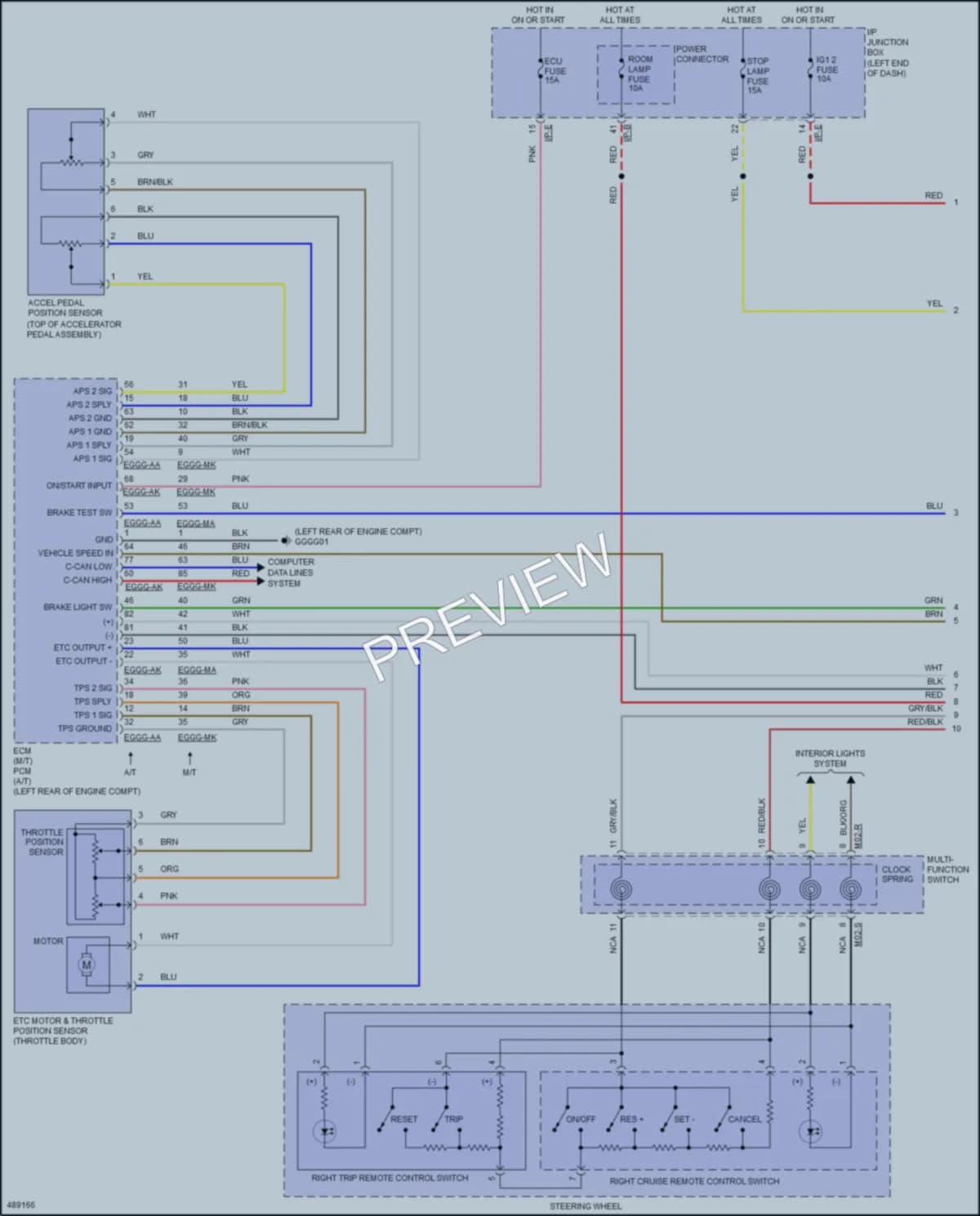 2017 Kia Rio Cruise Control wiring diagram preview