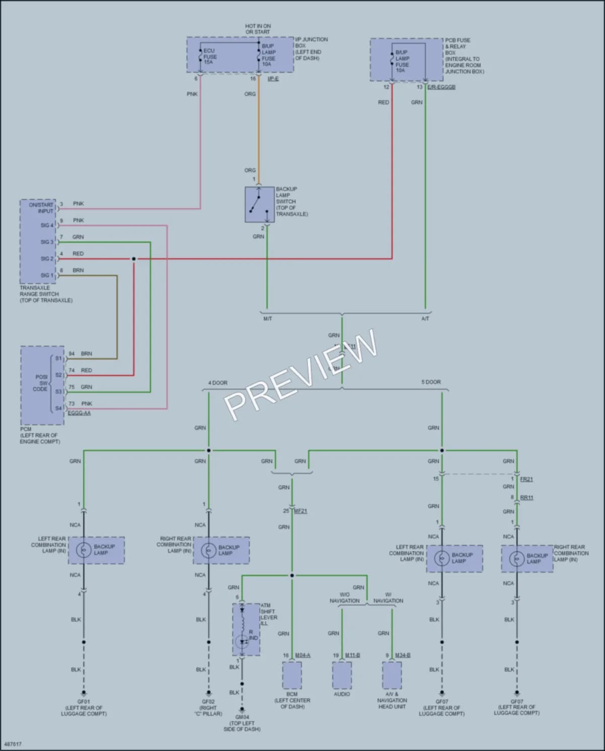 2017 Kia Rio Exterior Lights wiring diagram preview