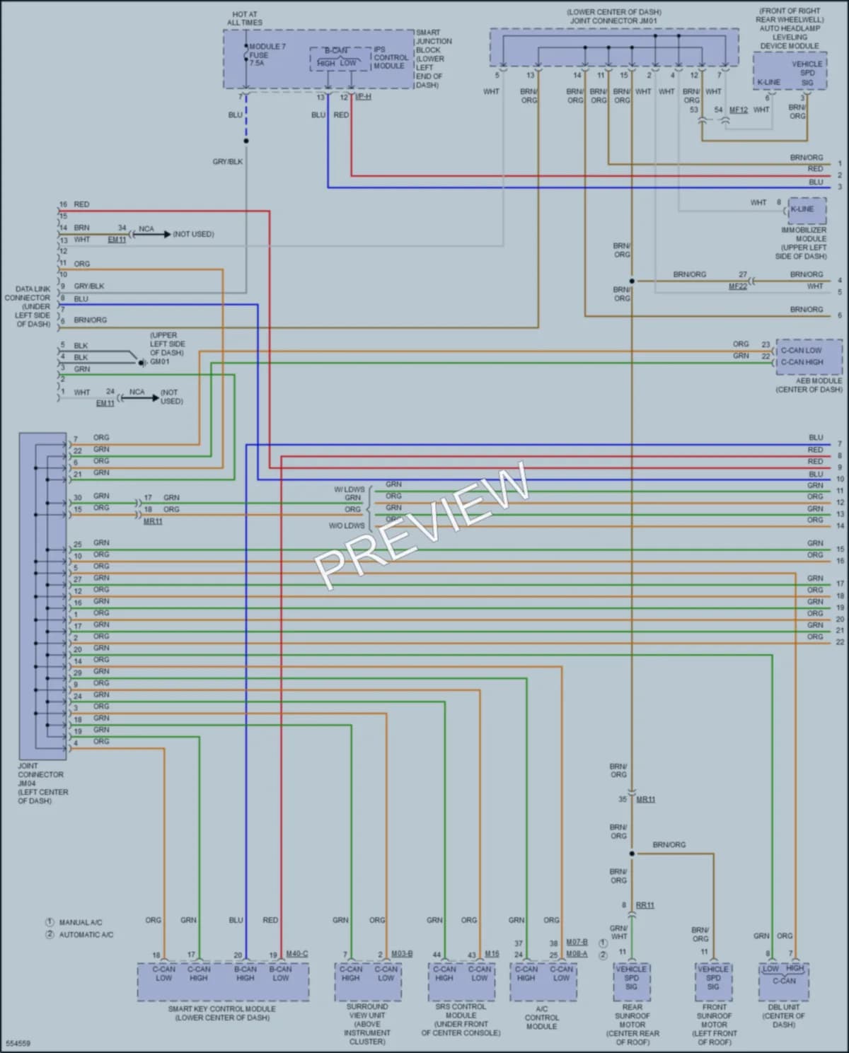 2017 Kia Sedona Computer Data Lines wiring diagram preview