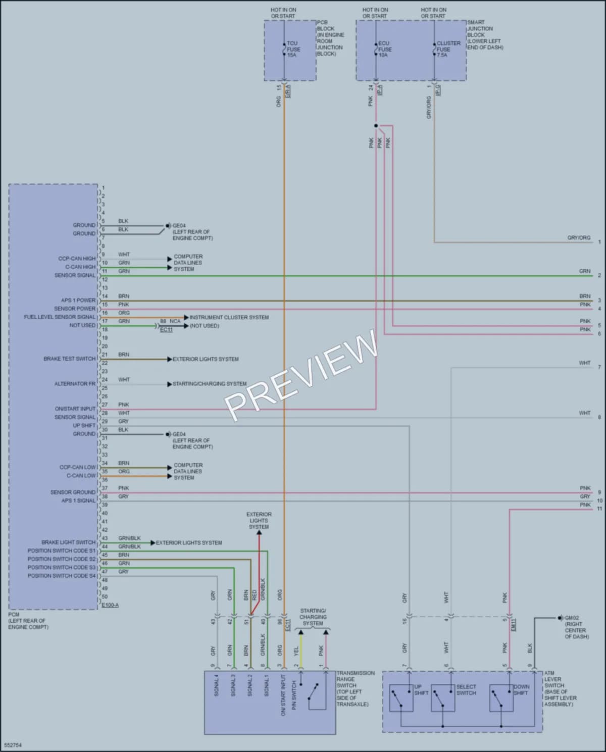 2017 Kia Sedona Engine Performance wiring diagram preview