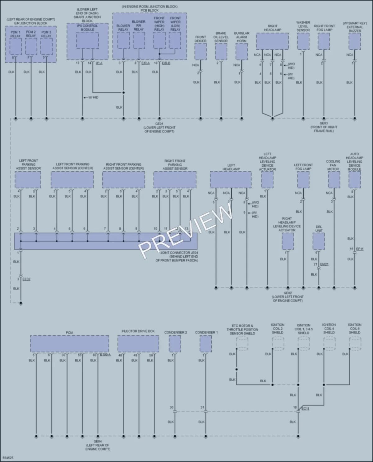 2017 Kia Sedona Ground Distribution wiring diagram preview