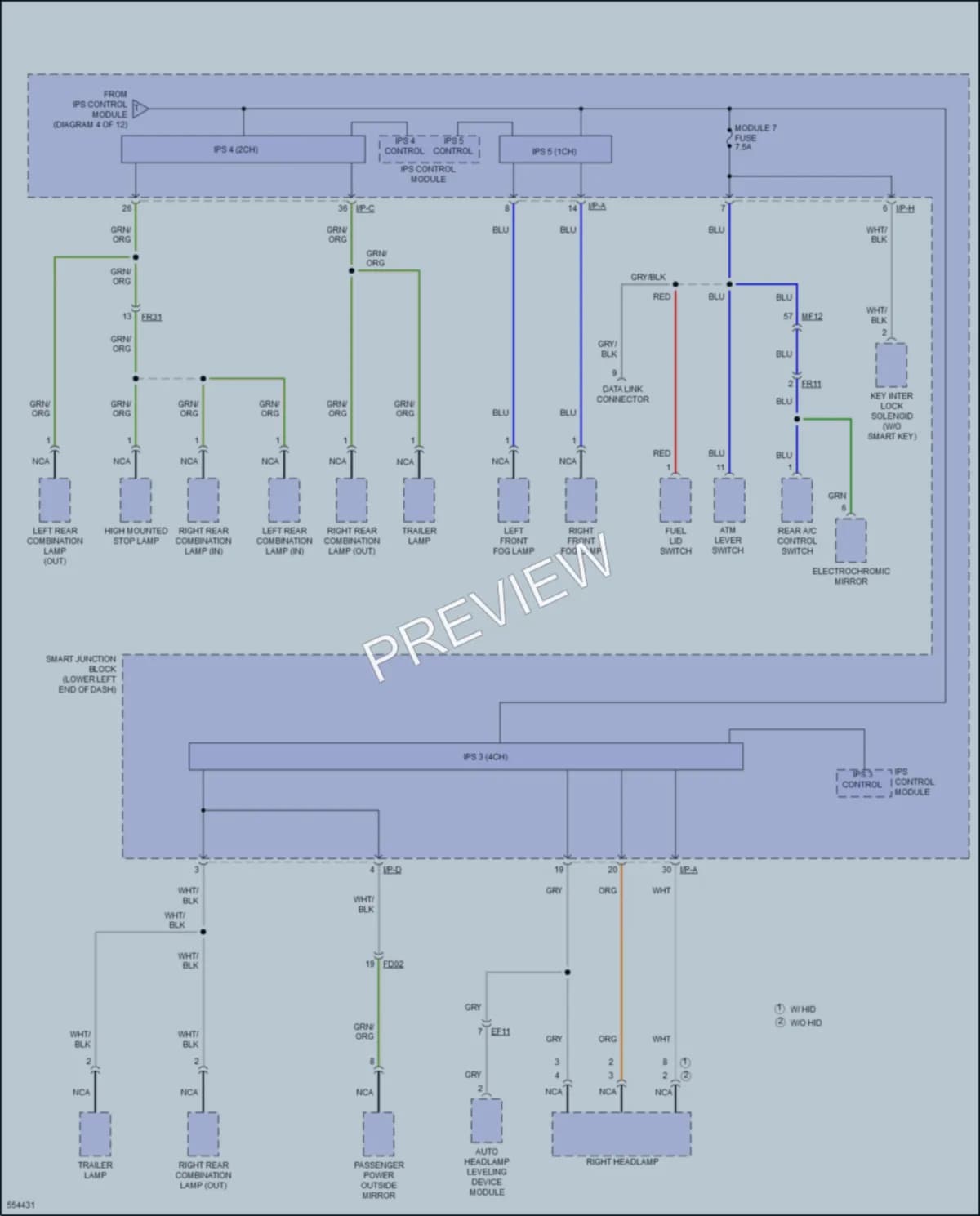 2017 Kia Sedona Power Distribution wiring diagram preview