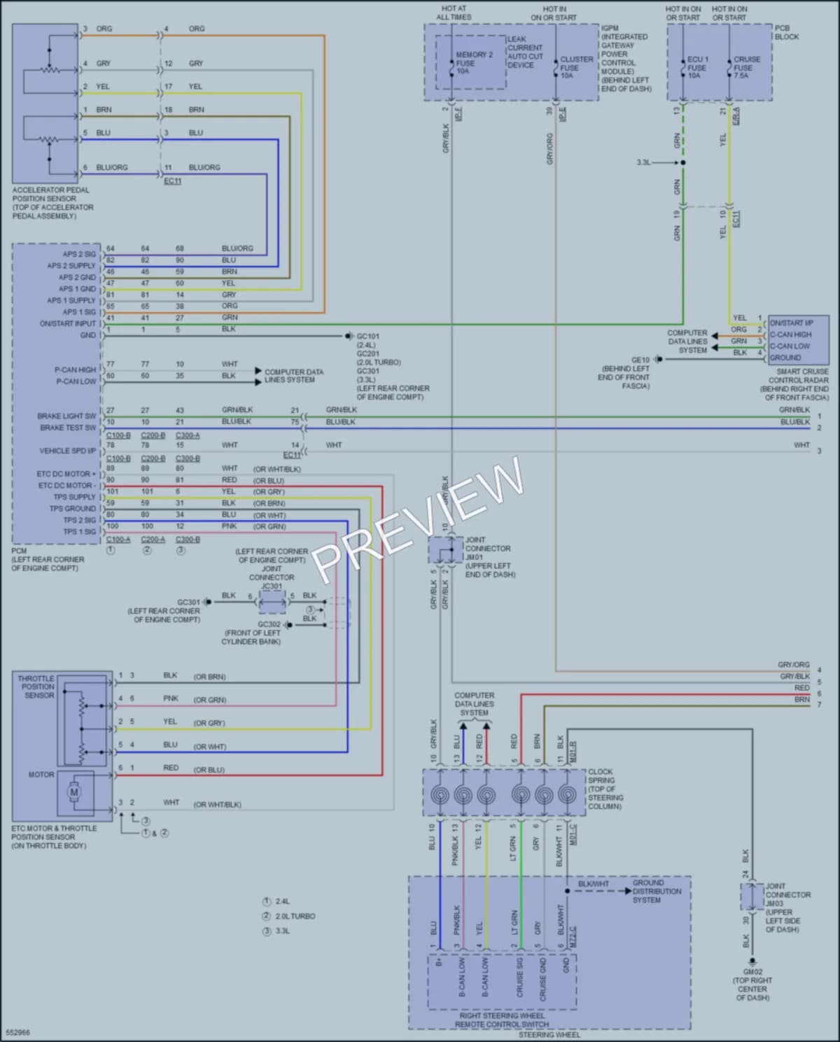 2017 Kia Sorento Cruise Control wiring diagram preview