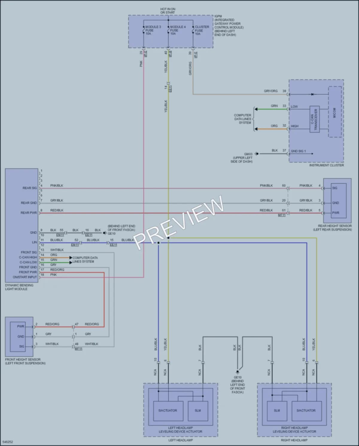 2017 Kia Sorento Headlights wiring diagram preview