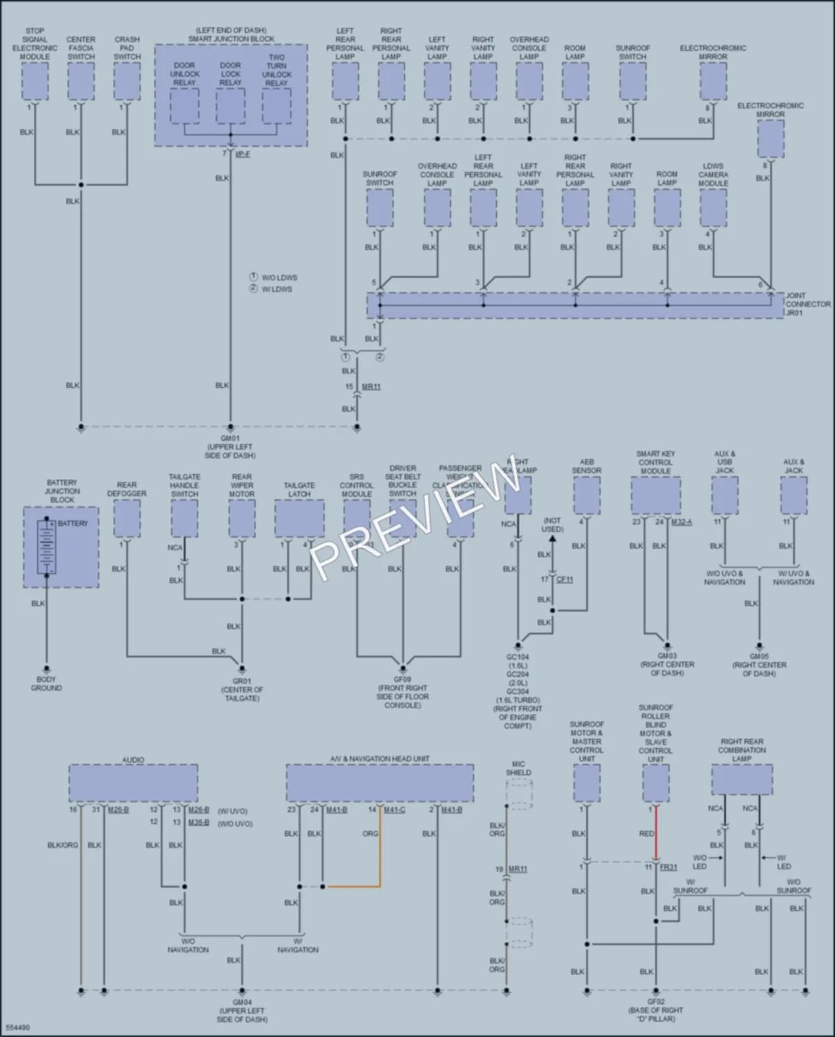 2017 Kia Soul Ground Distribution wiring diagram preview