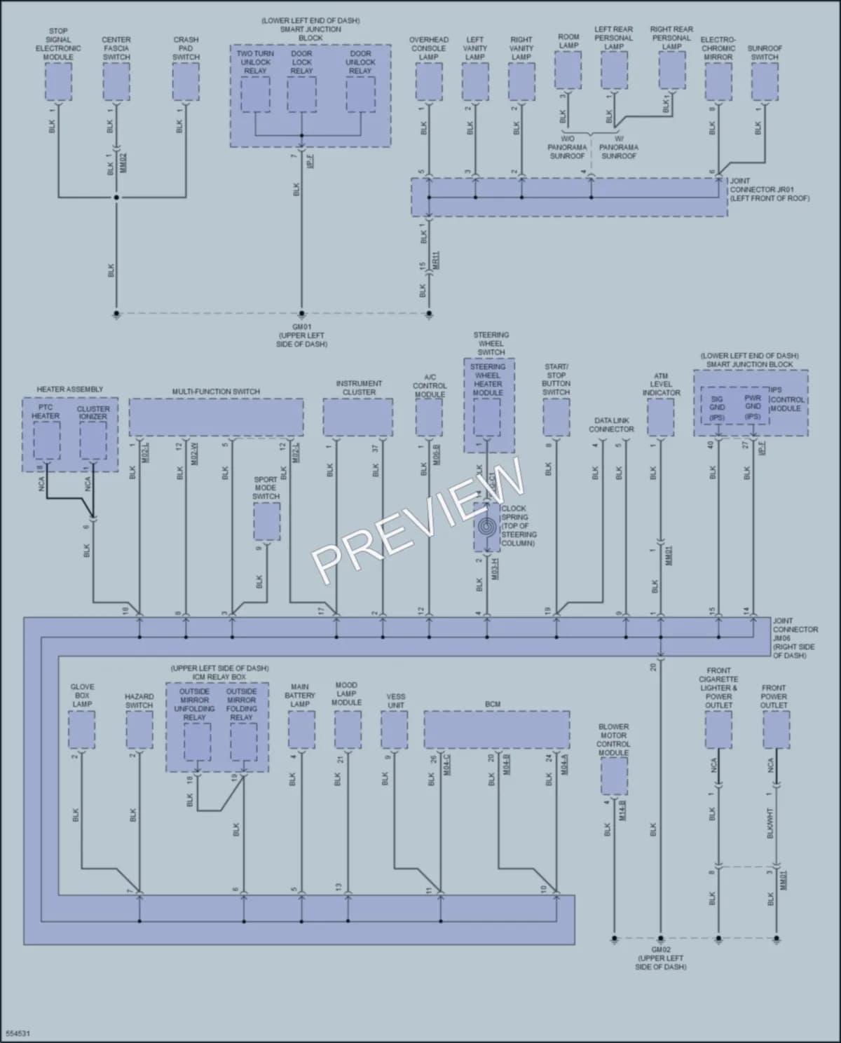 2017 Kia SoulEV Ground Distribution wiring diagram preview