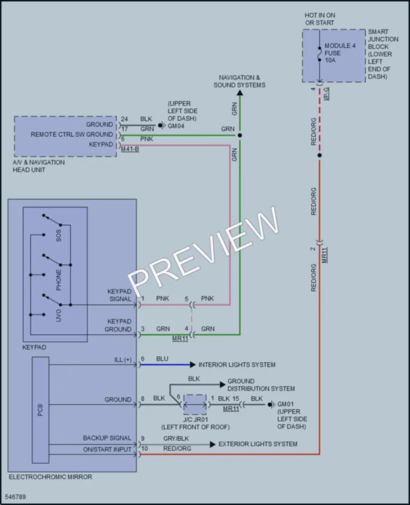 2017 Kia SoulEV Power Mirrors wiring diagram preview