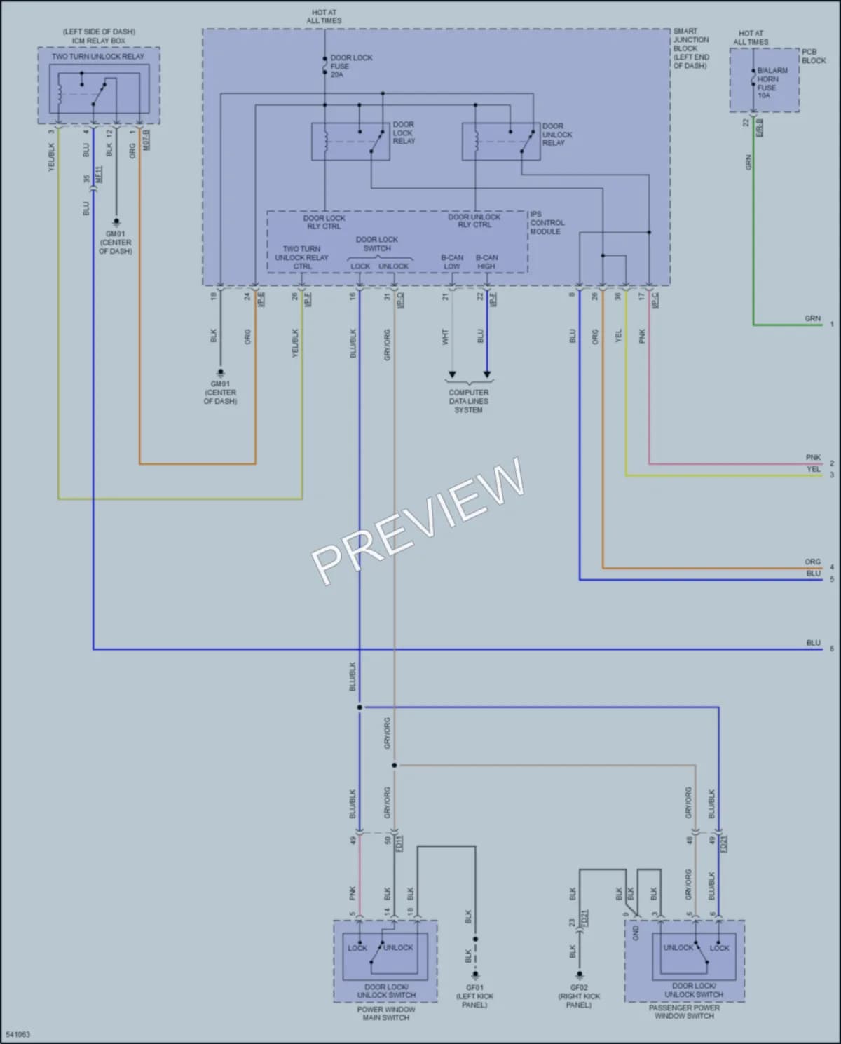 2017 Kia Sportage Anti Theft wiring diagram preview