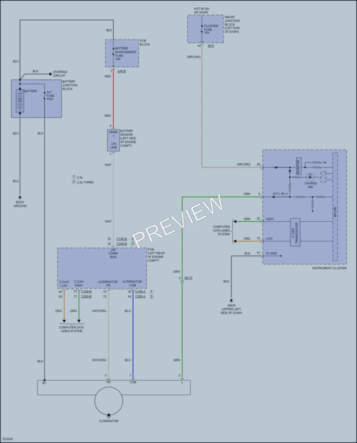 2017 Kia Sportage Starting Charging wiring diagram preview