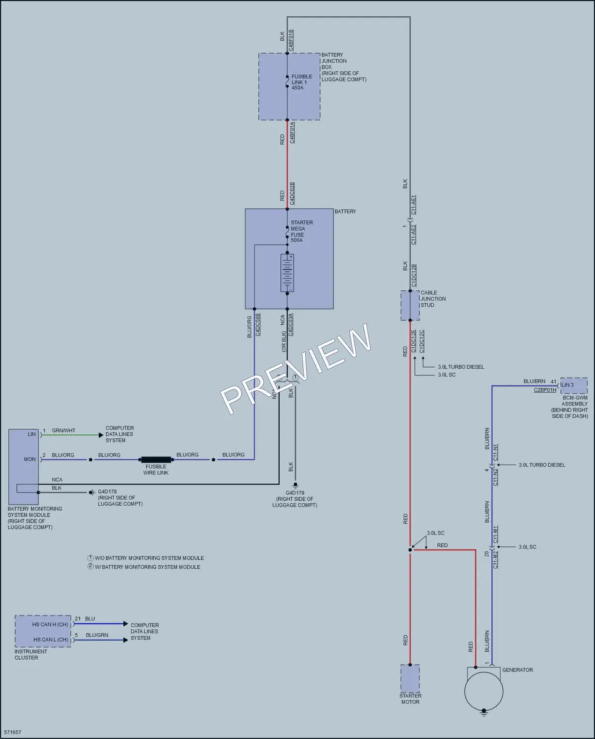 2017 LandRover Discovery Starting Charging wiring diagram preview