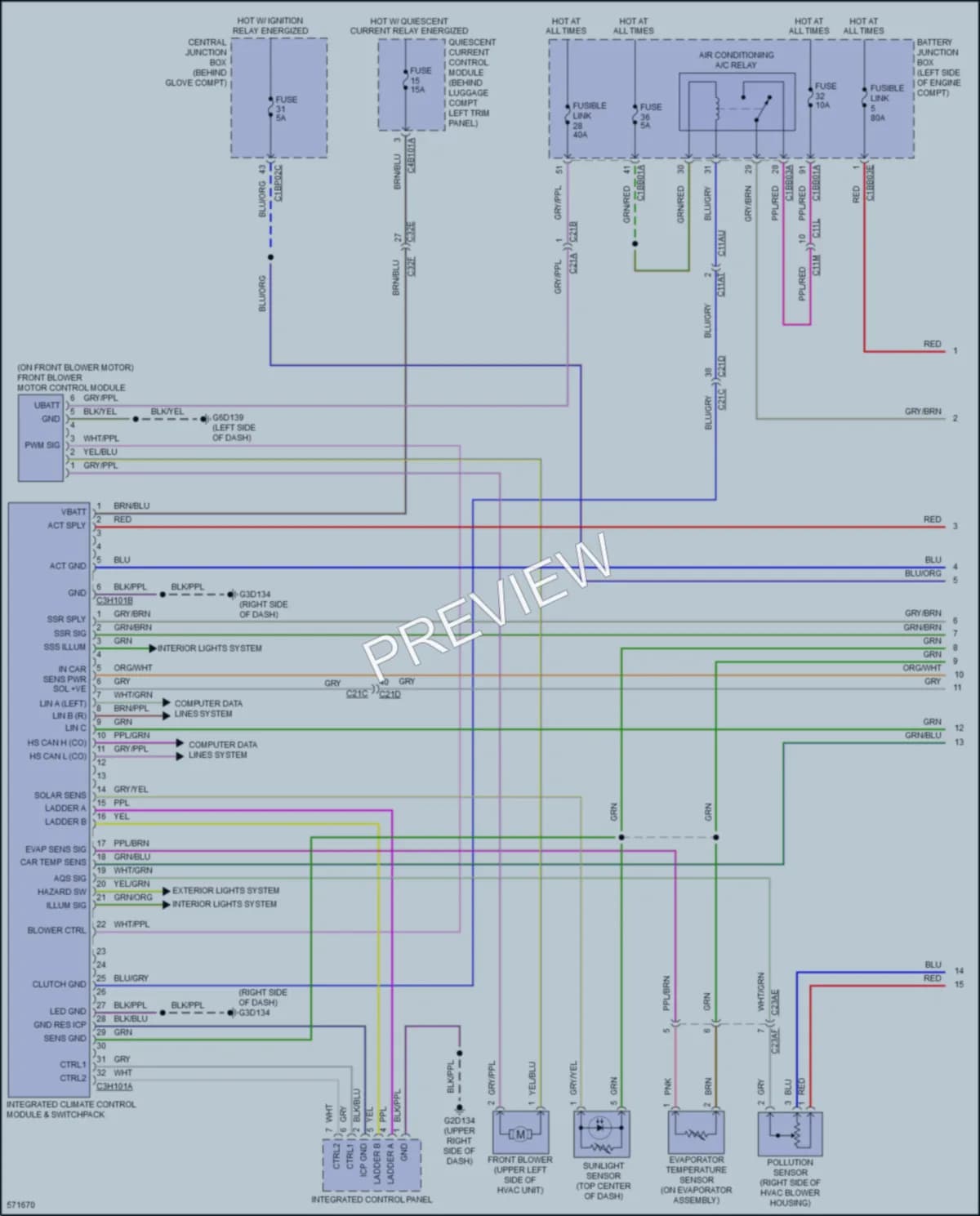 2017 LandRover DiscoverySport Air Conditioning wiring diagram preview