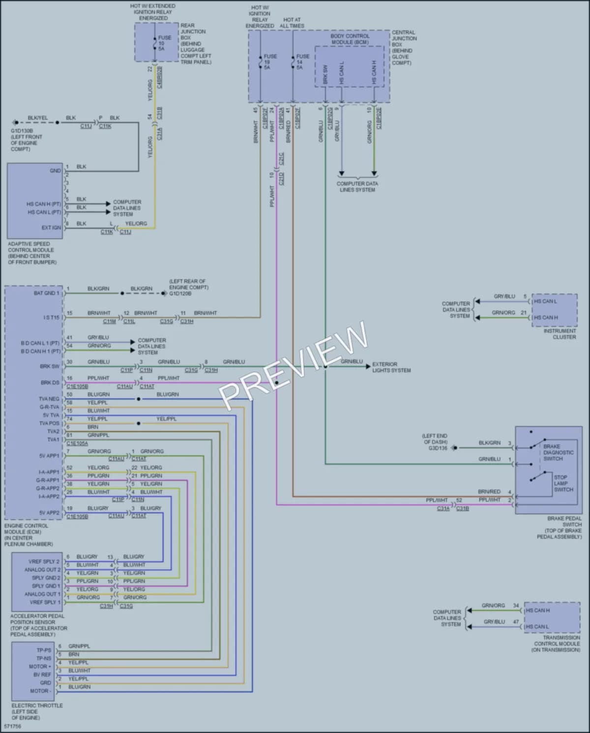 2017 LandRover DiscoverySport Cruise Control wiring diagram preview