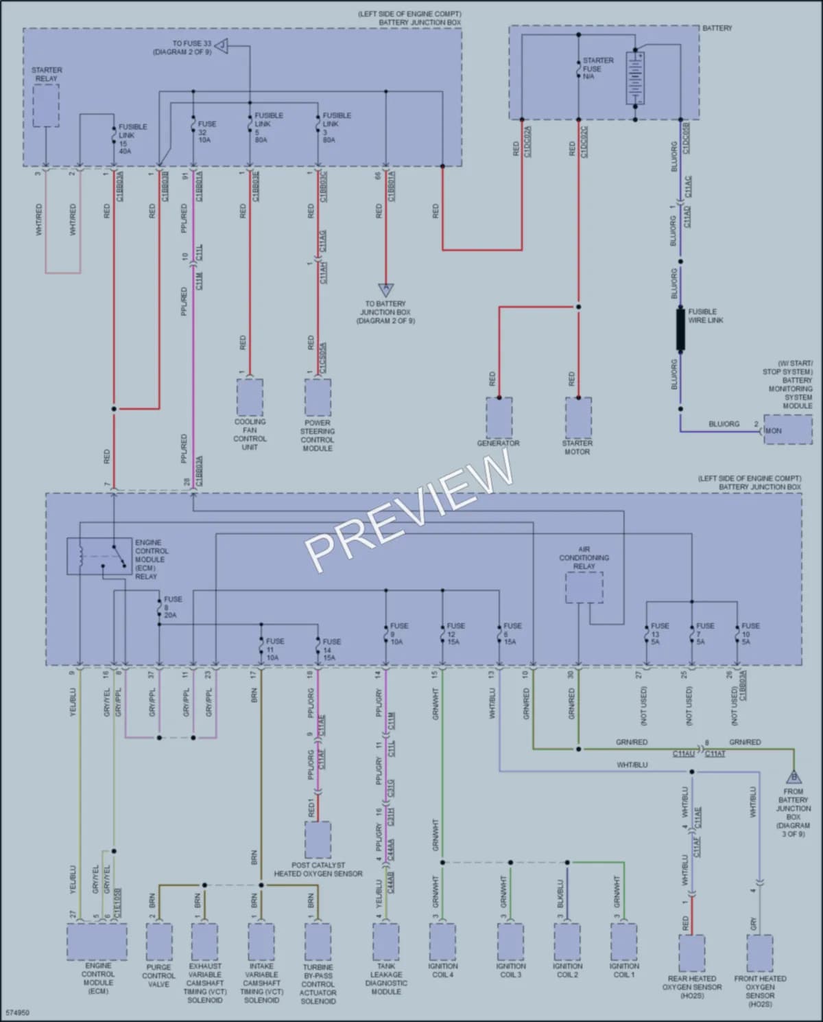 2017 LandRover DiscoverySport Power Distribution wiring diagram preview