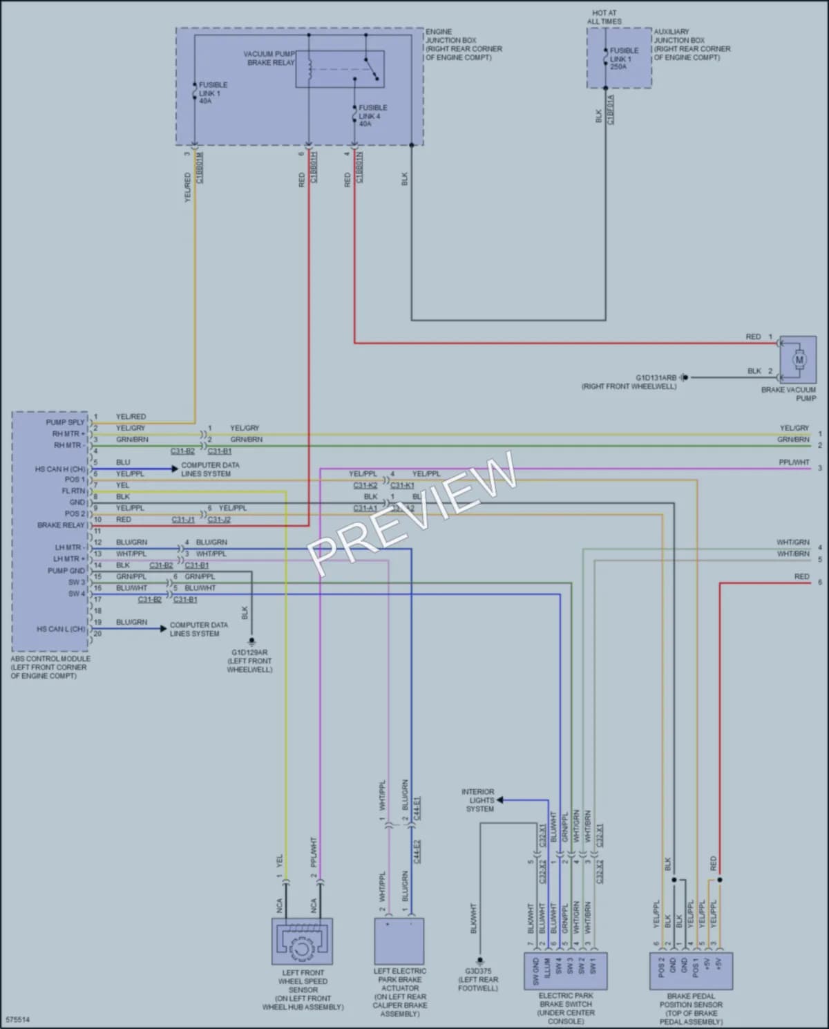 2017 LandRover RangeRover Anti Lock Brakes wiring diagram preview