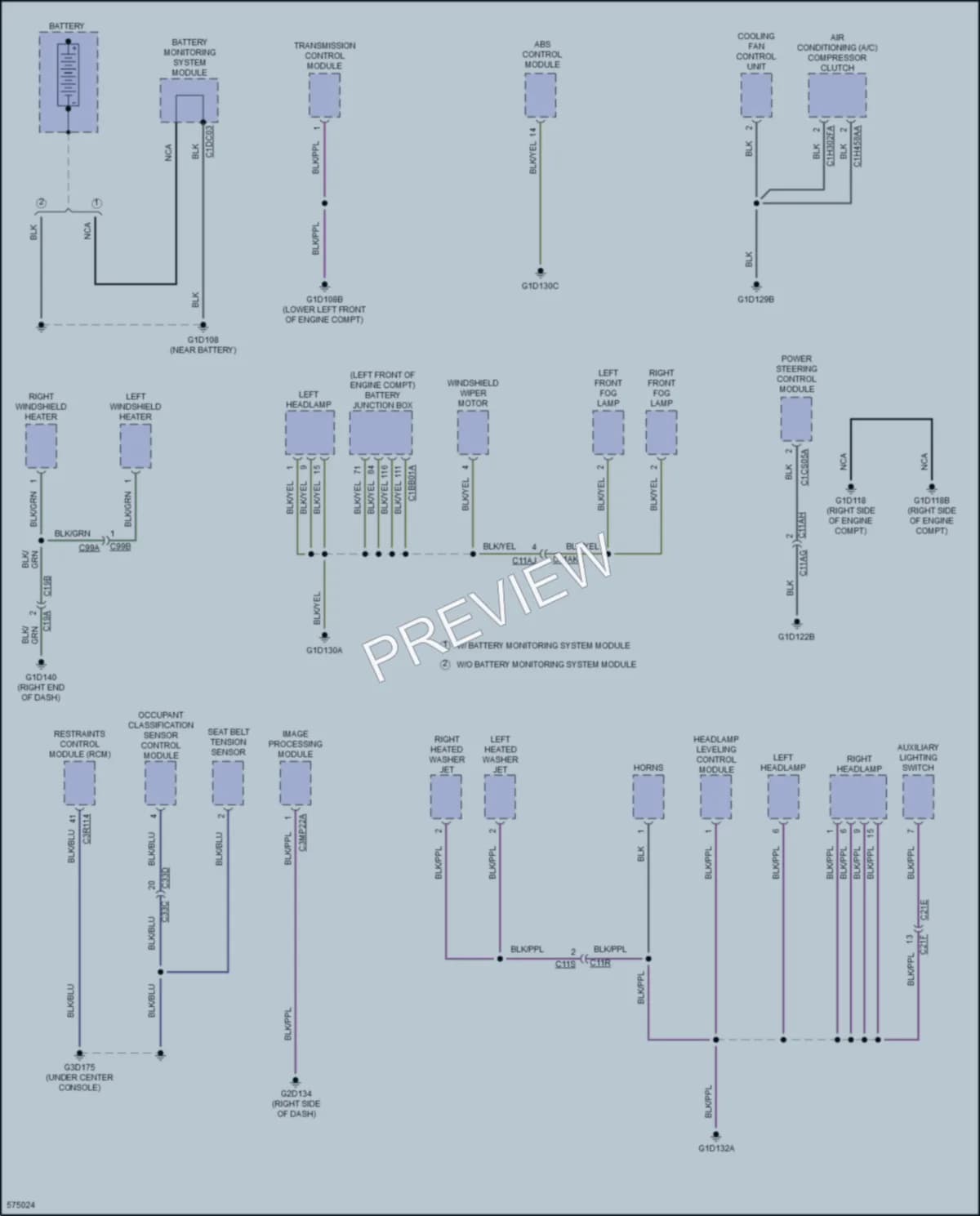 2017 LandRover RangeRoverEvoque Ground Distribution wiring diagram preview