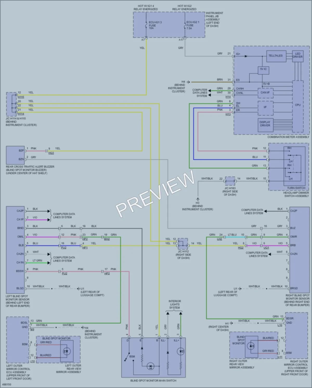 2017 Lexus ES300h Navigation wiring diagram preview