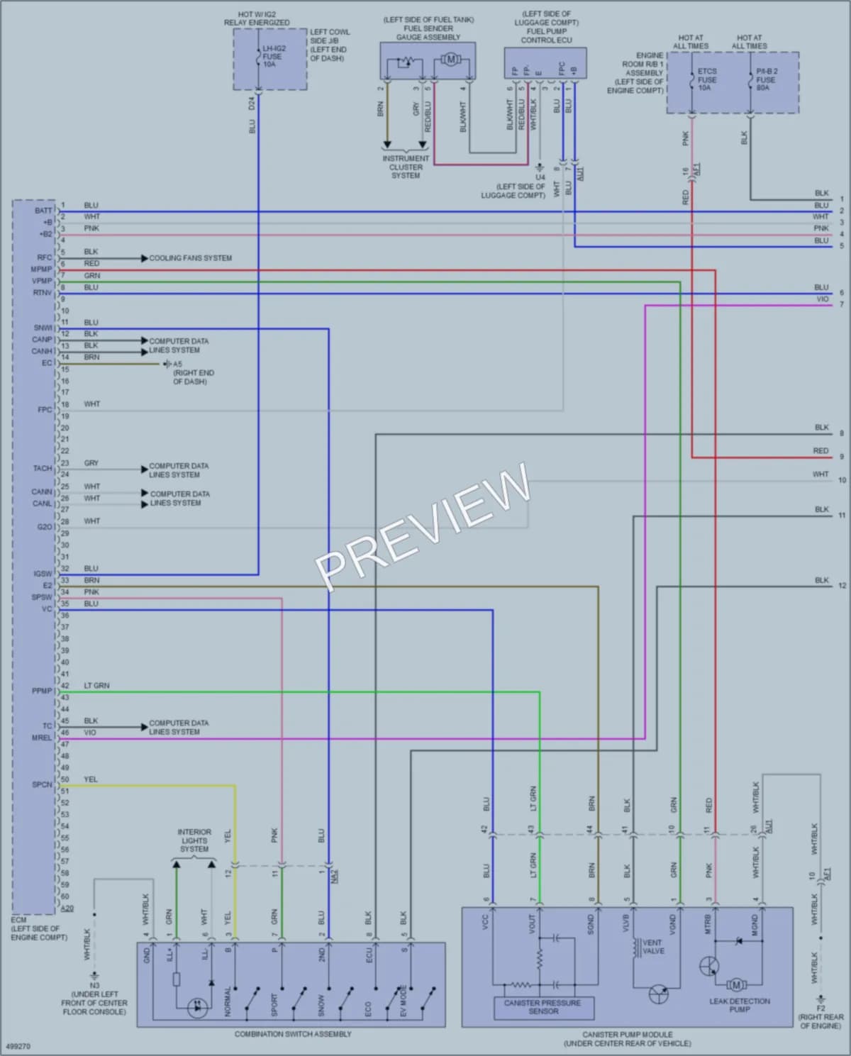 2017 Lexus GS450h Engine Performance wiring diagram preview