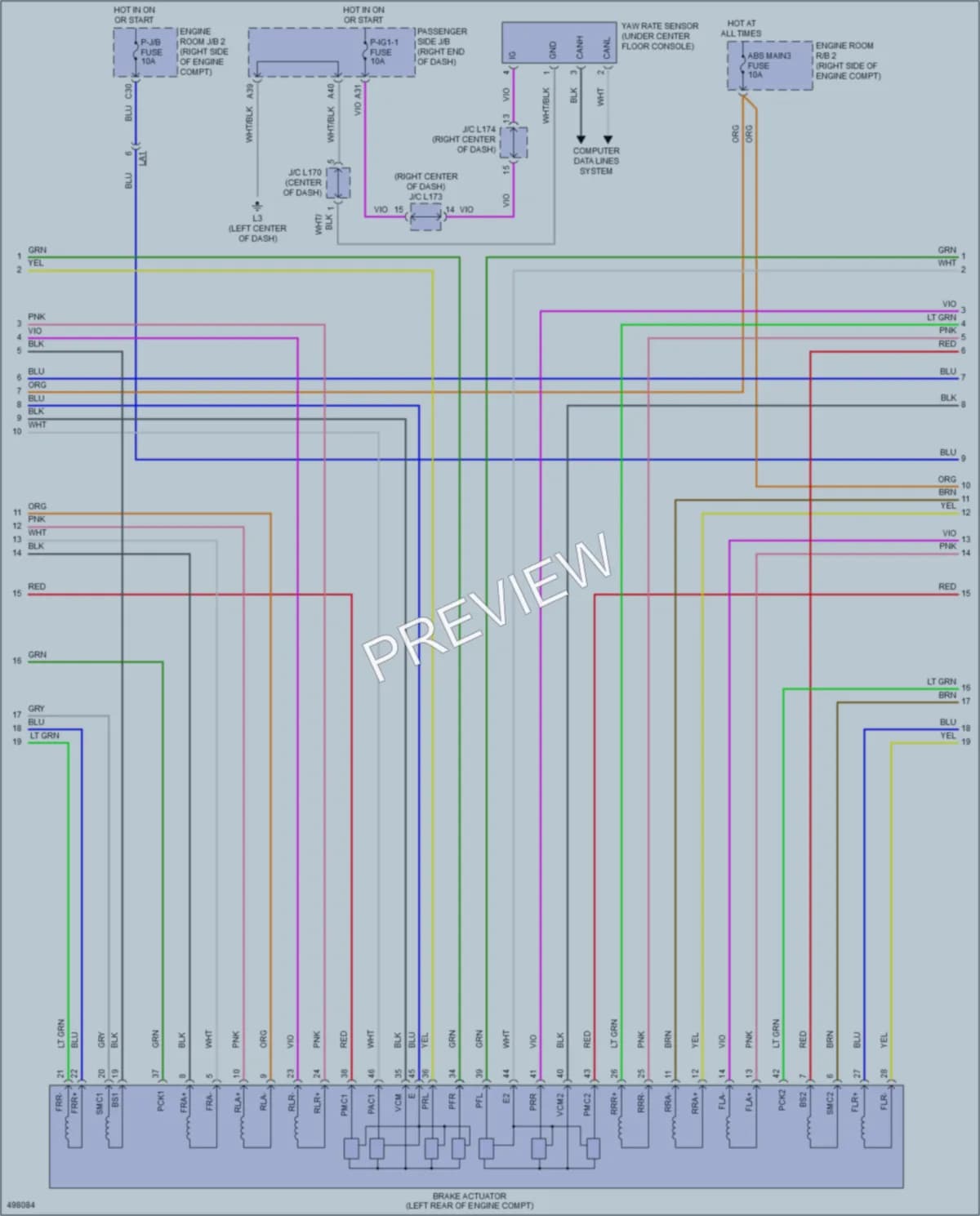 2017 Lexus LS460 Anti Lock Brakes wiring diagram preview