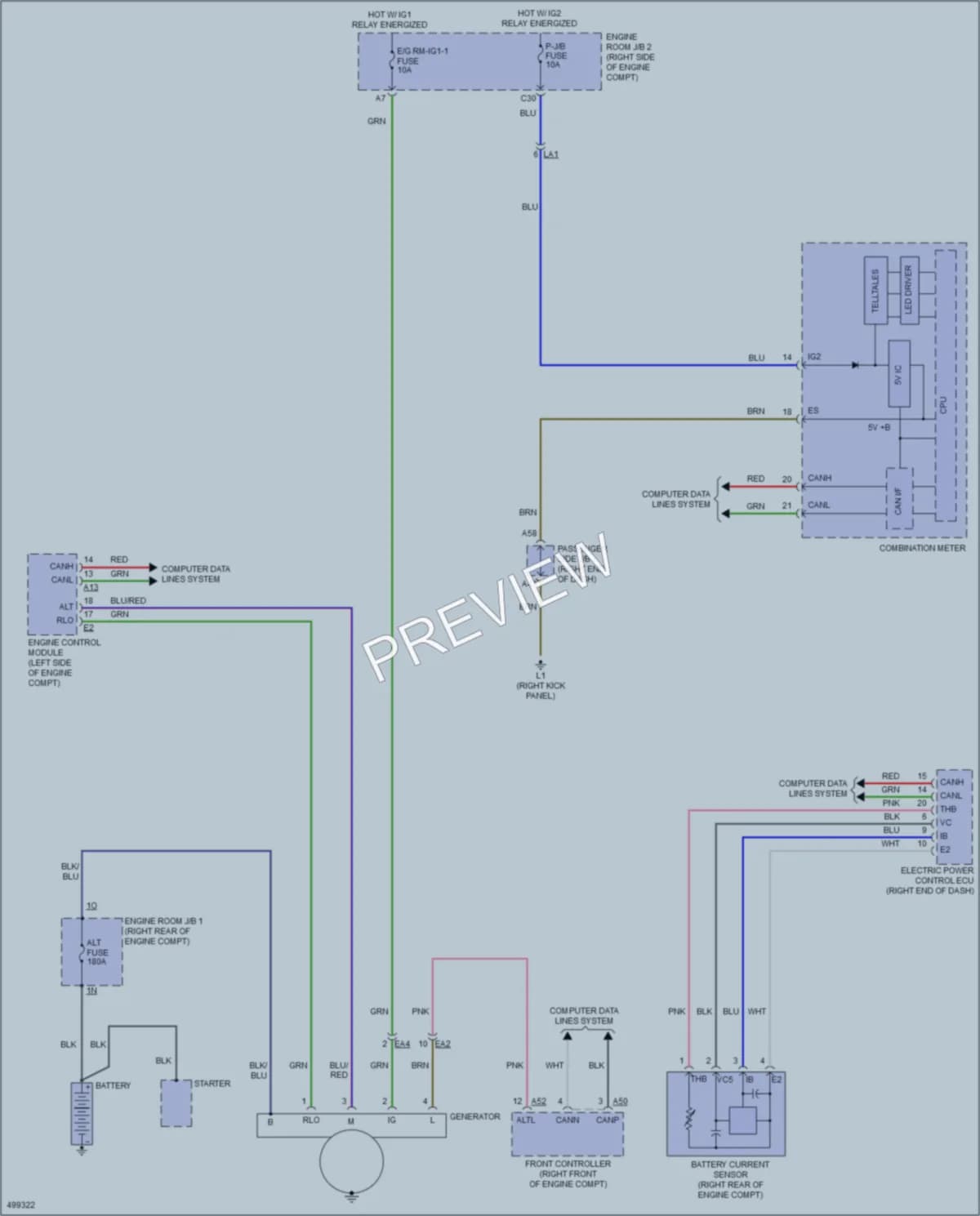 2017 Lexus LS460 Starting Charging wiring diagram preview