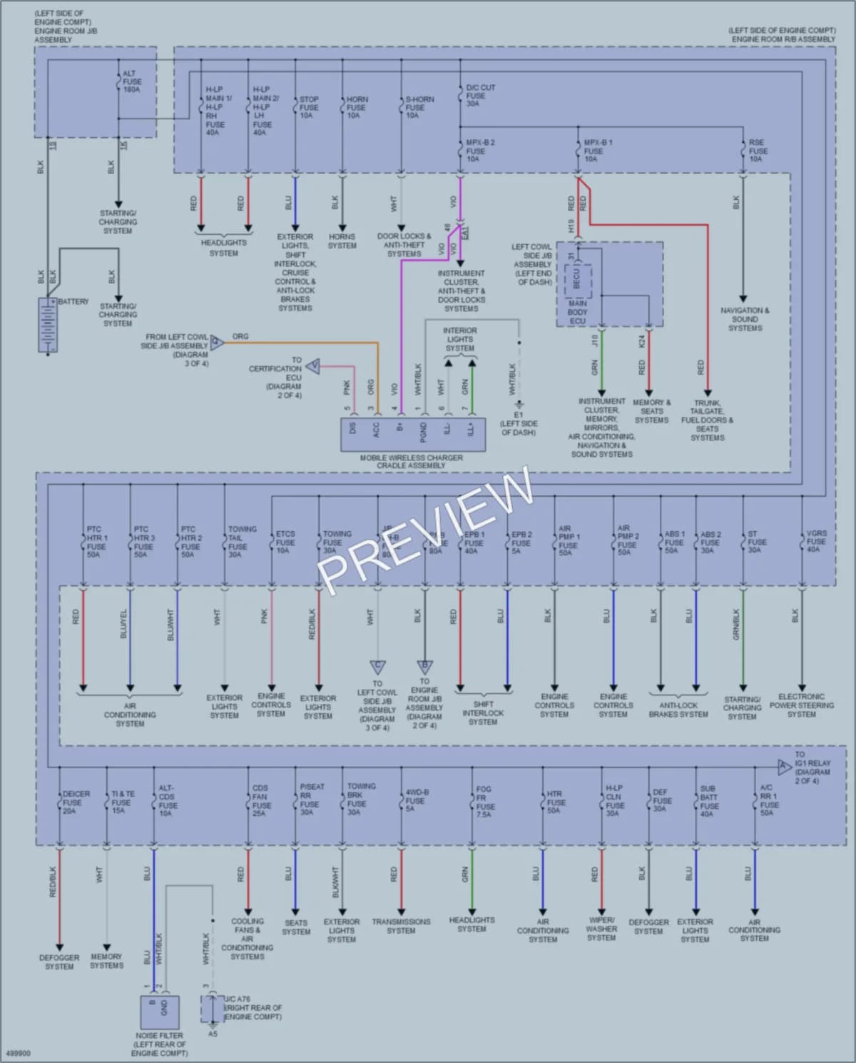 2017 Lexus LX570 Power Distribution wiring diagram preview