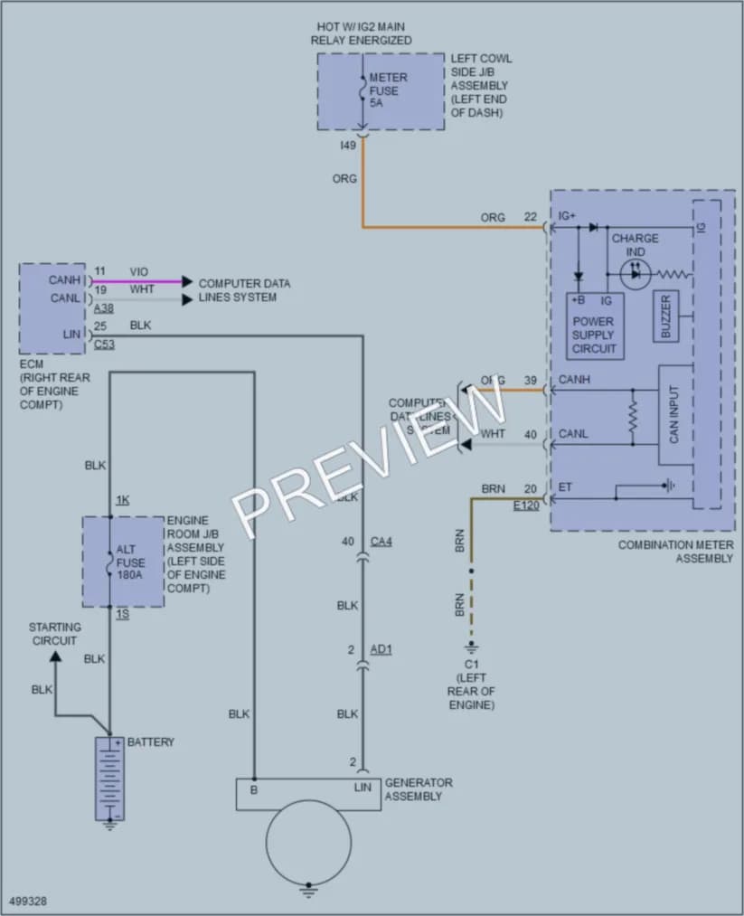2017 Lexus LX570 Starting Charging wiring diagram preview