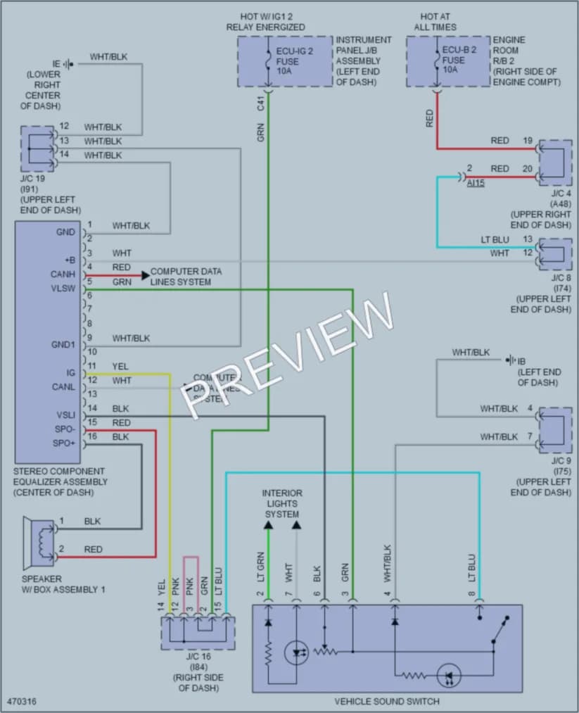 2017 Lexus NX200t Radio wiring diagram preview