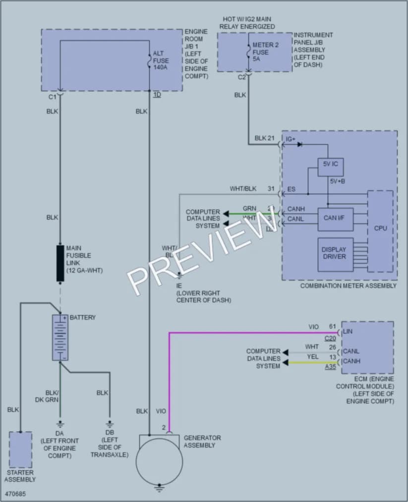 2017 Lexus NX200t Starting Charging wiring diagram preview