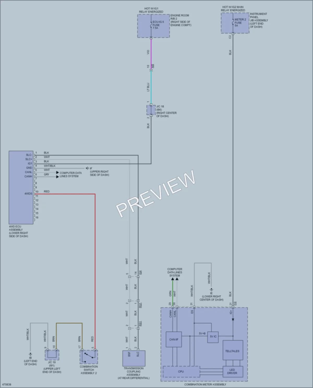 2017 Lexus NX200t Transmission wiring diagram preview