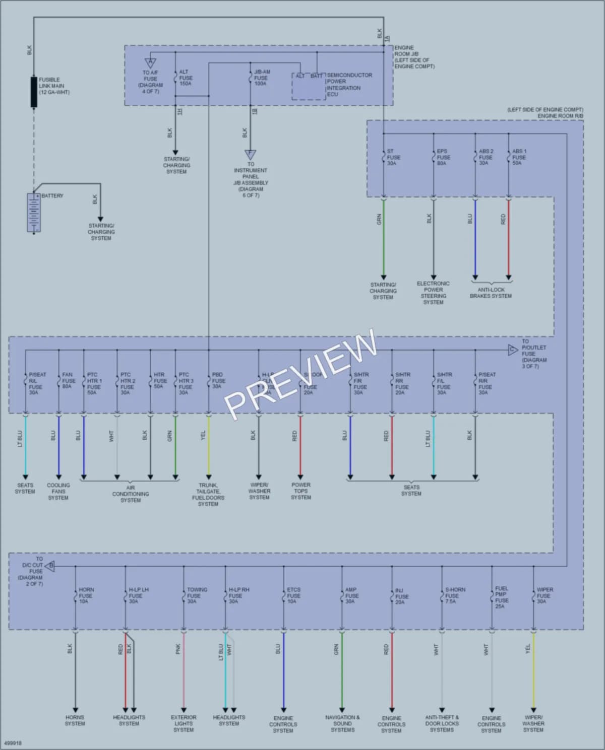 2017 Lexus RX350 Power Distribution wiring diagram preview