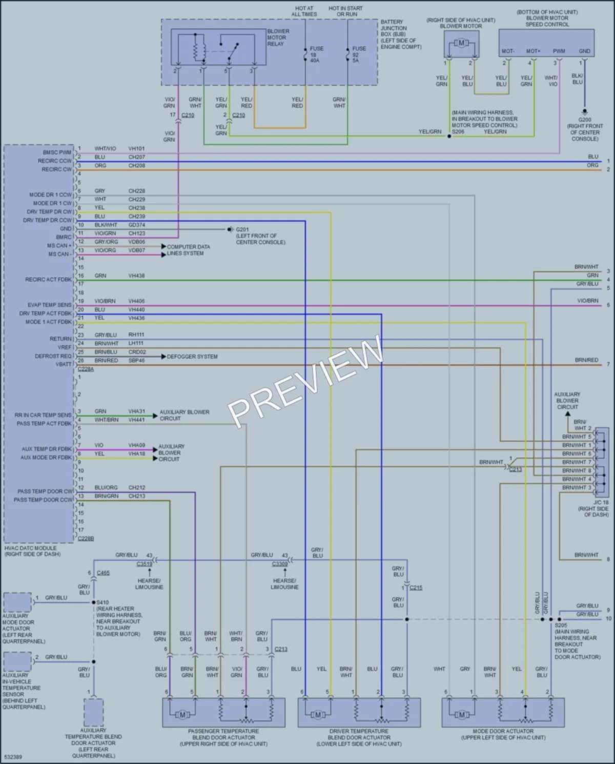 2017 Lincoln MKT Air Conditioning wiring diagram preview