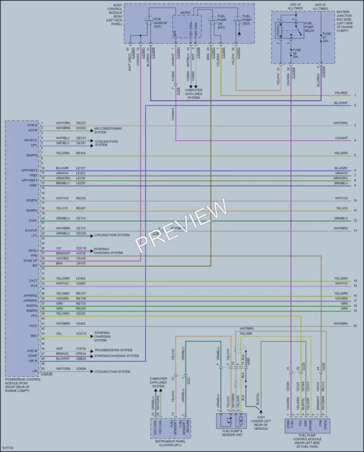 2017 Lincoln MKX Engine Performance wiring diagram preview