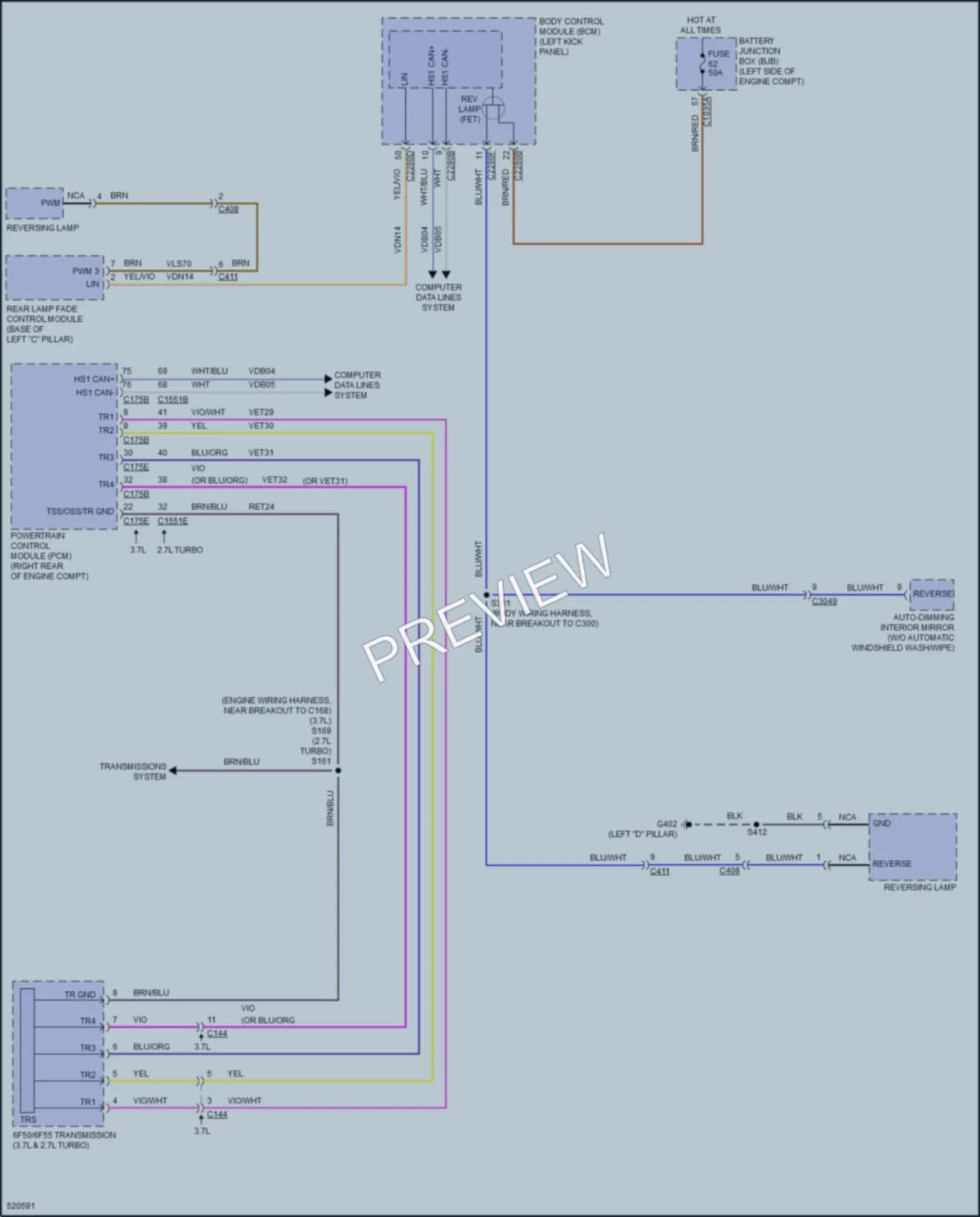 2017 Lincoln MKX Exterior Lights wiring diagram preview