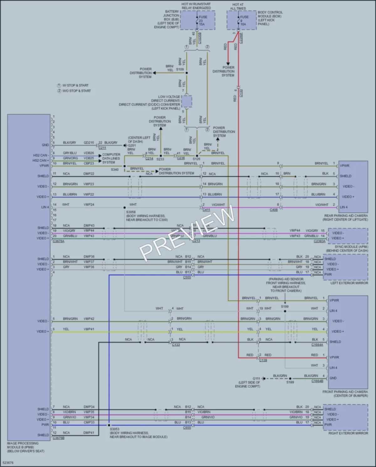 2017 Lincoln MKX Navigation wiring diagram preview