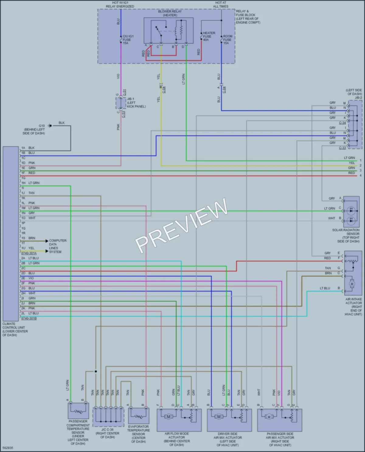 2017 Mazda 3 Air Conditioning wiring diagram preview