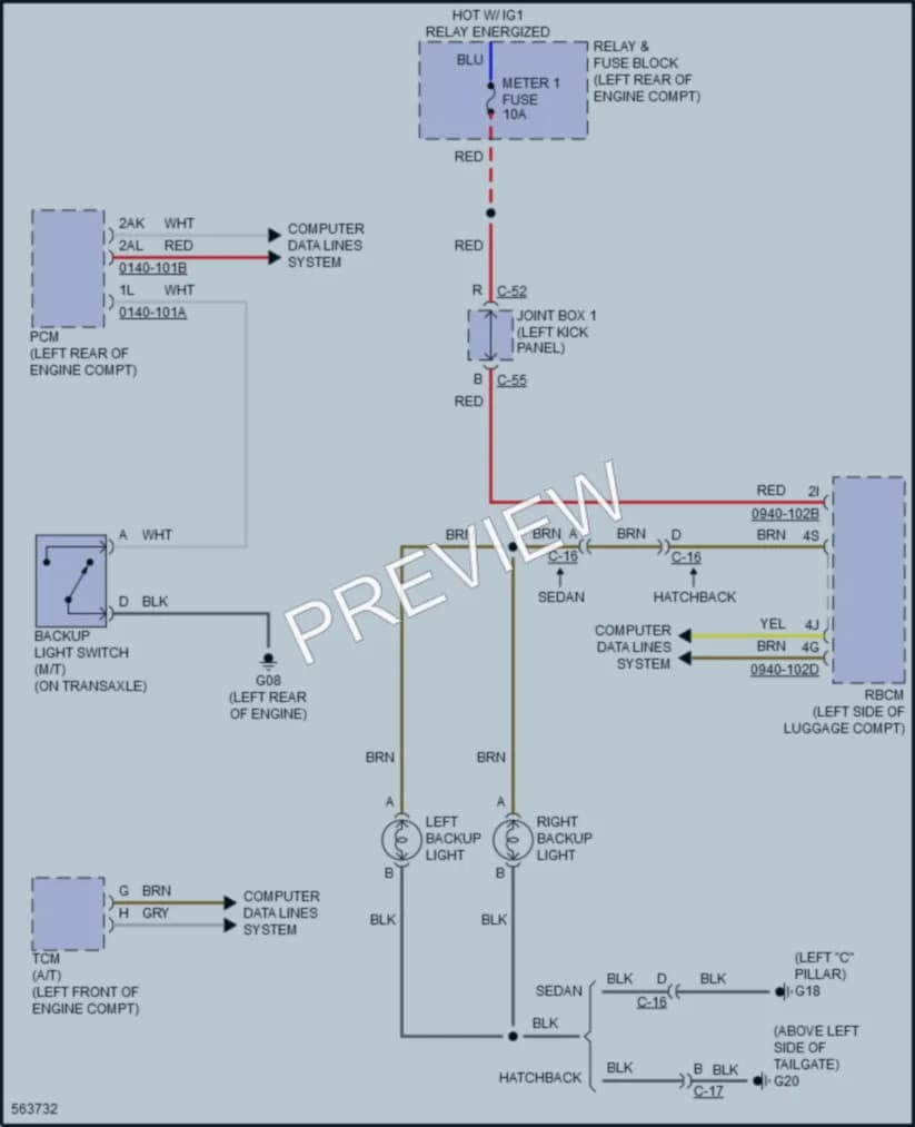 2017 Mazda 3 Exterior Lights wiring diagram preview