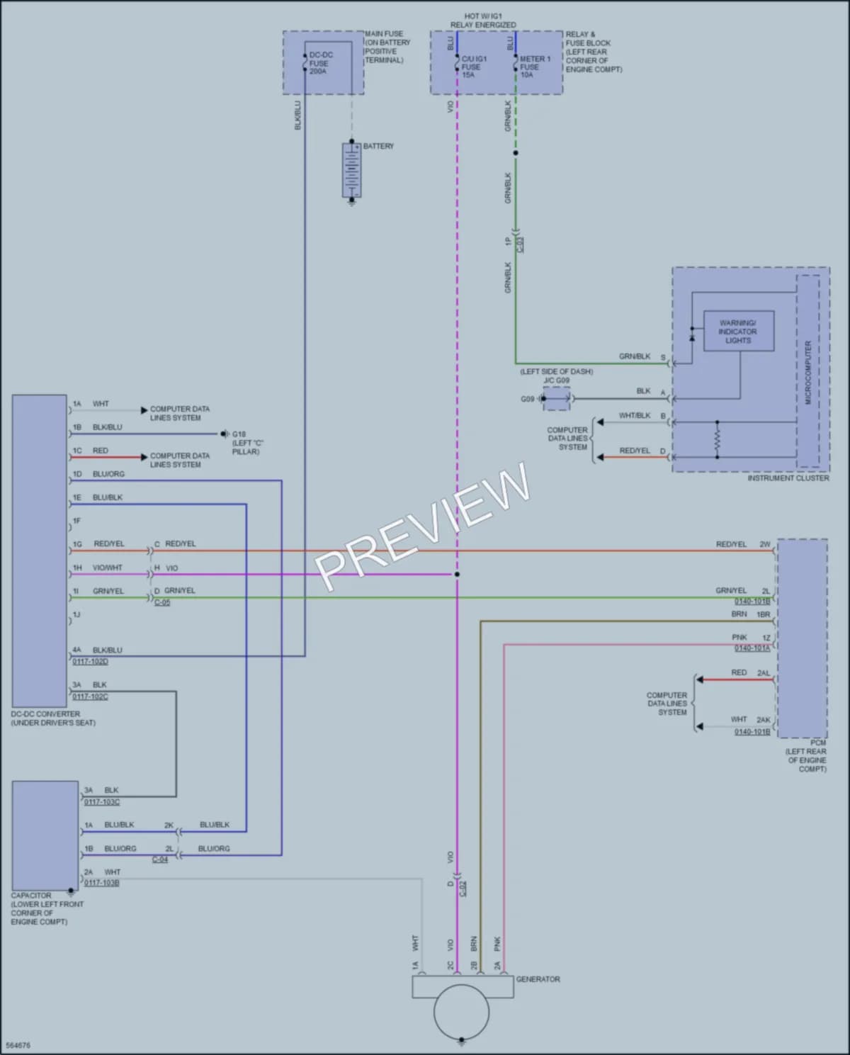 2017 Mazda 6 Starting Charging wiring diagram preview