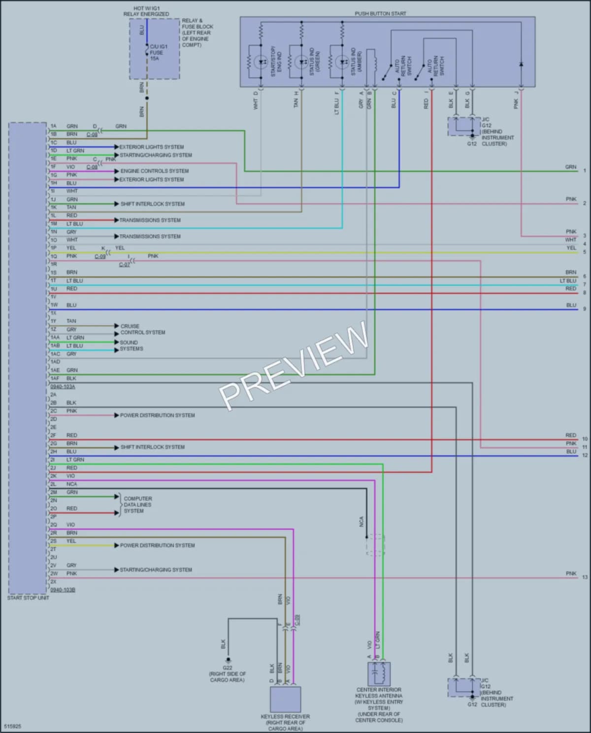 2017 Mazda CX3 Power Door Locks wiring diagram preview