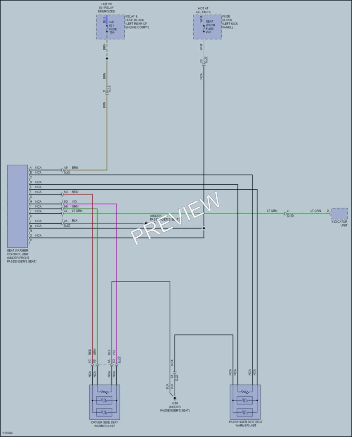 2017 Mazda CX3 Power Seats wiring diagram preview