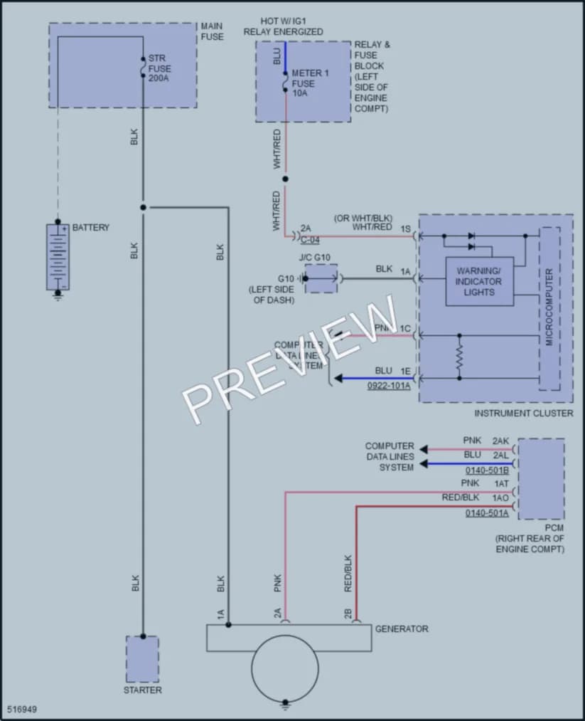 2017 Mazda CX9 Starting Charging wiring diagram preview