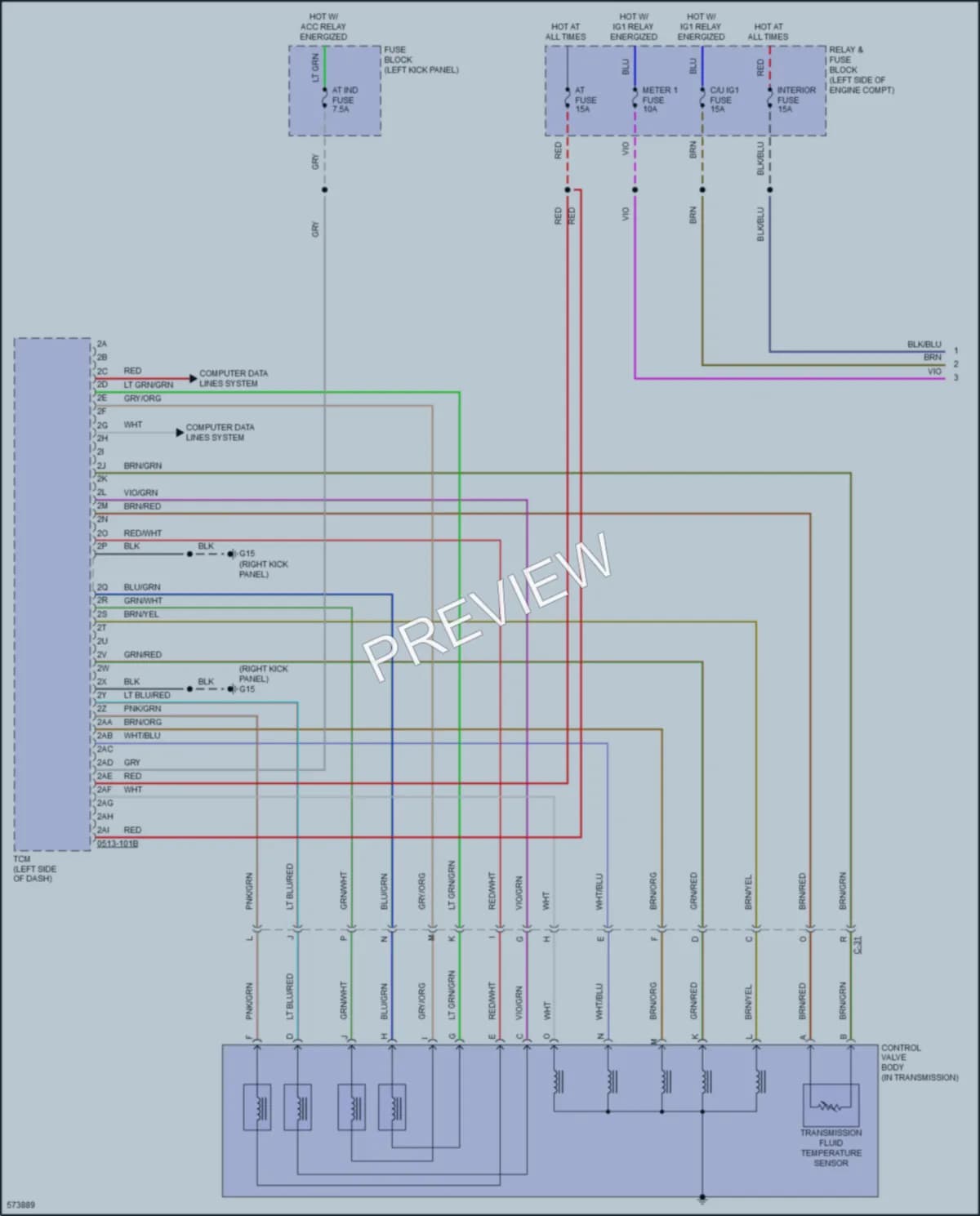 2017 Mazda MX5MiataRF Transmission wiring diagram preview