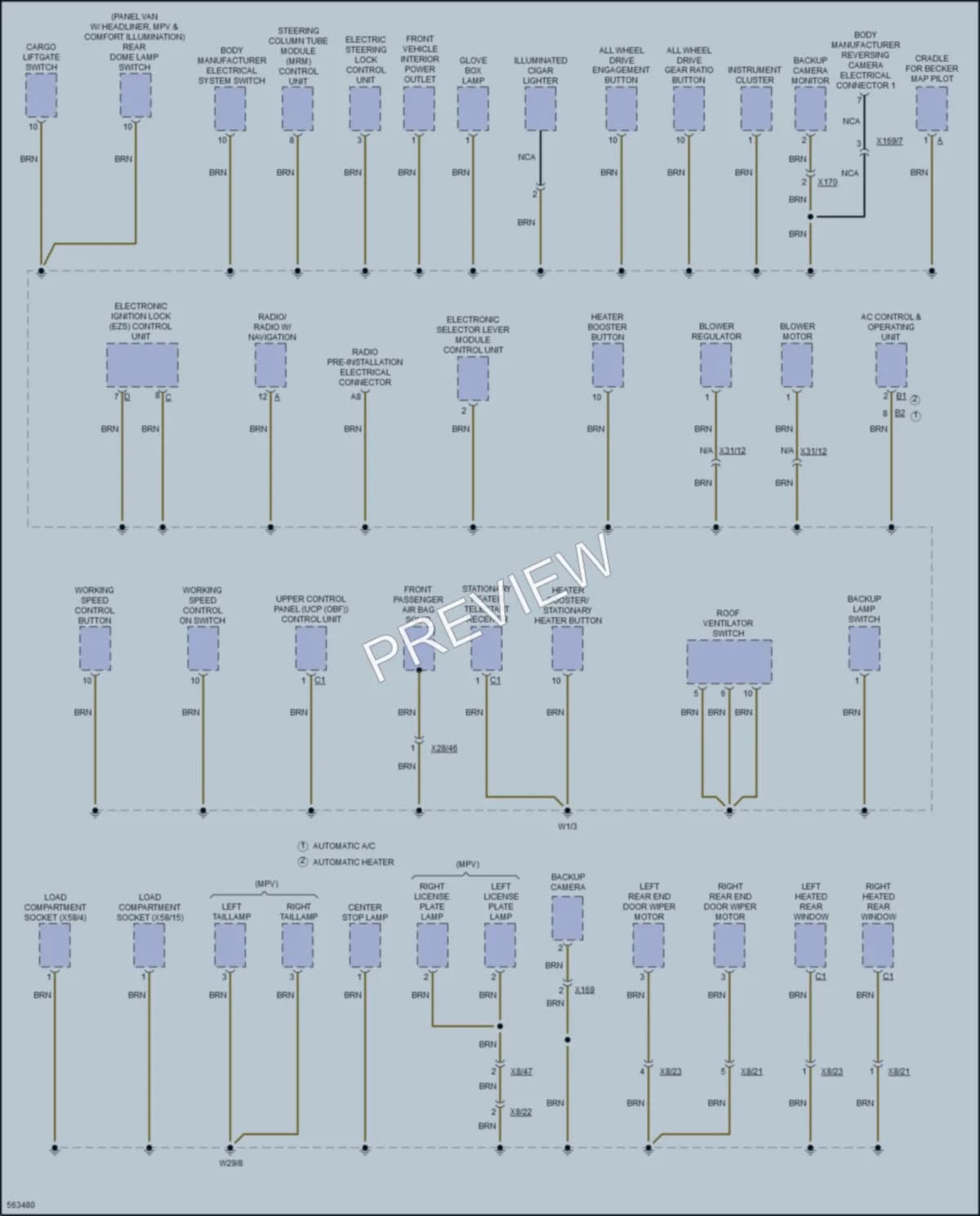 2017 MercedesBenz 2500Sprinter Ground Distribution wiring diagram preview