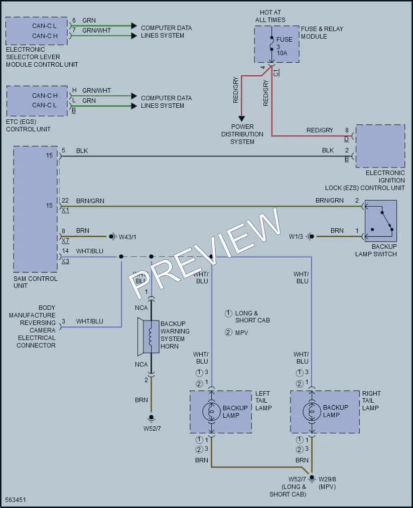 2017 MercedesBenz 3500Sprinter Exterior Lights wiring diagram preview
