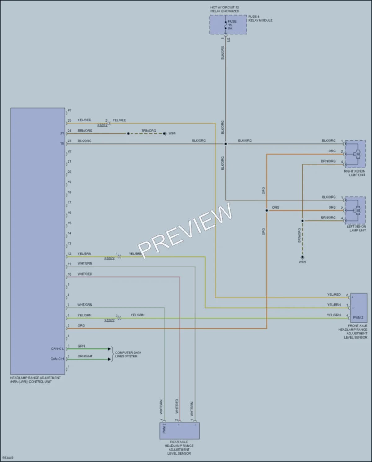 2017 MercedesBenz 3500Sprinter Headlights wiring diagram preview