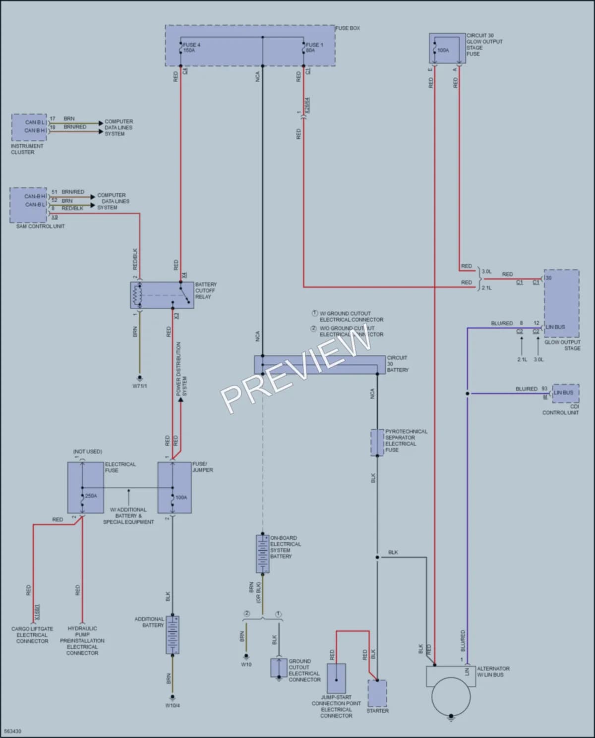 2017 MercedesBenz 3500Sprinter Starting Charging wiring diagram preview