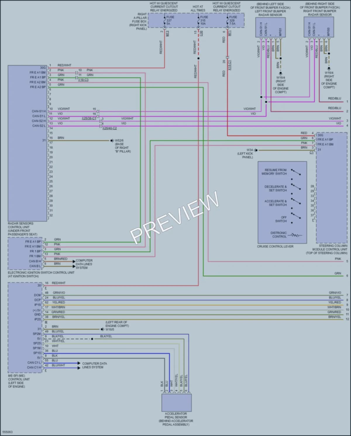 2017 MercedesBenz C300 Cruise Control wiring diagram preview