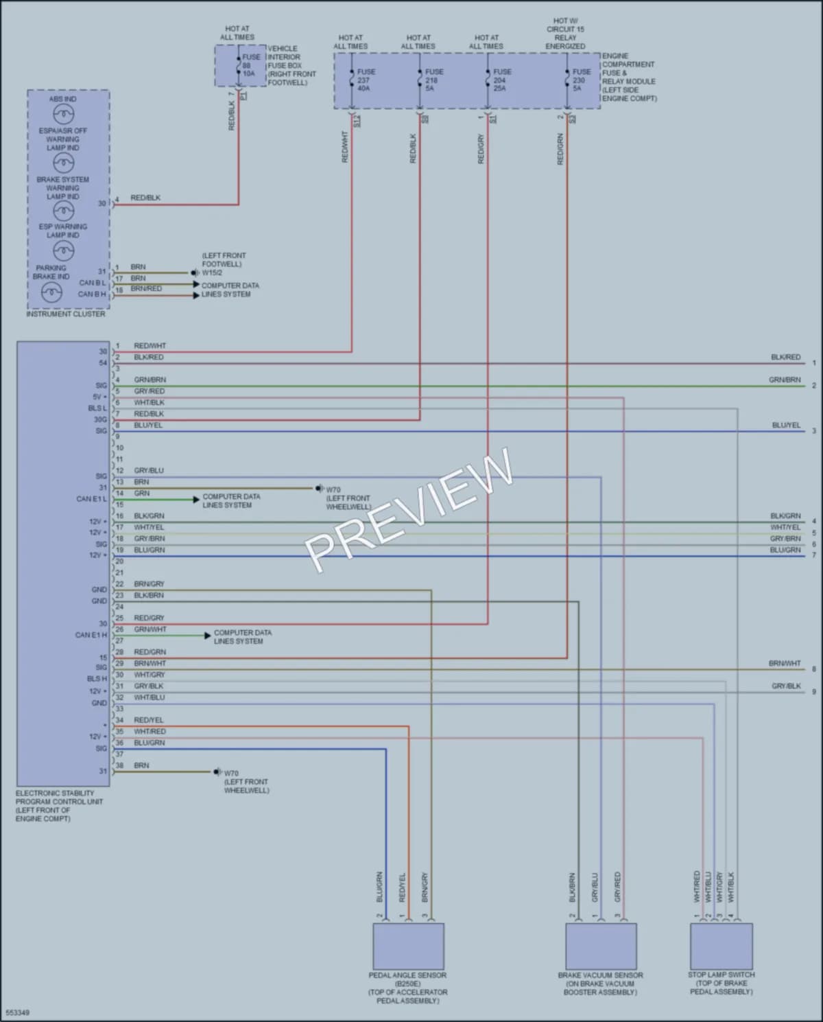 2017 MercedesBenz CLA250 Anti Lock Brakes wiring diagram preview