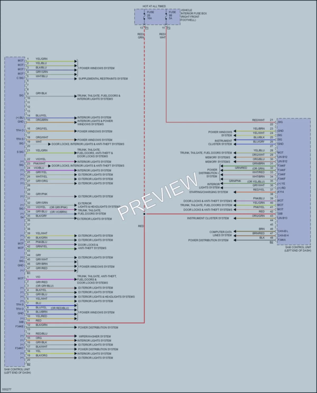 2017 MercedesBenz CLA250 Body Control Modules wiring diagram preview